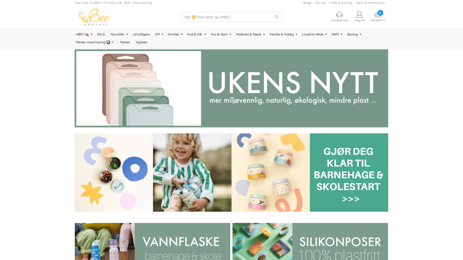 BeeOrganic nettbutikk