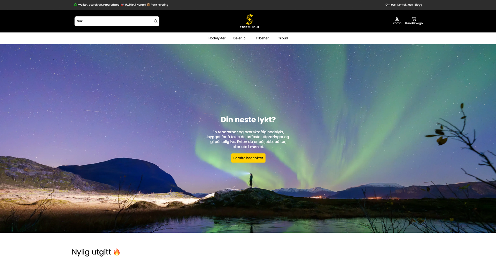 Stormlight.no nettbutikk